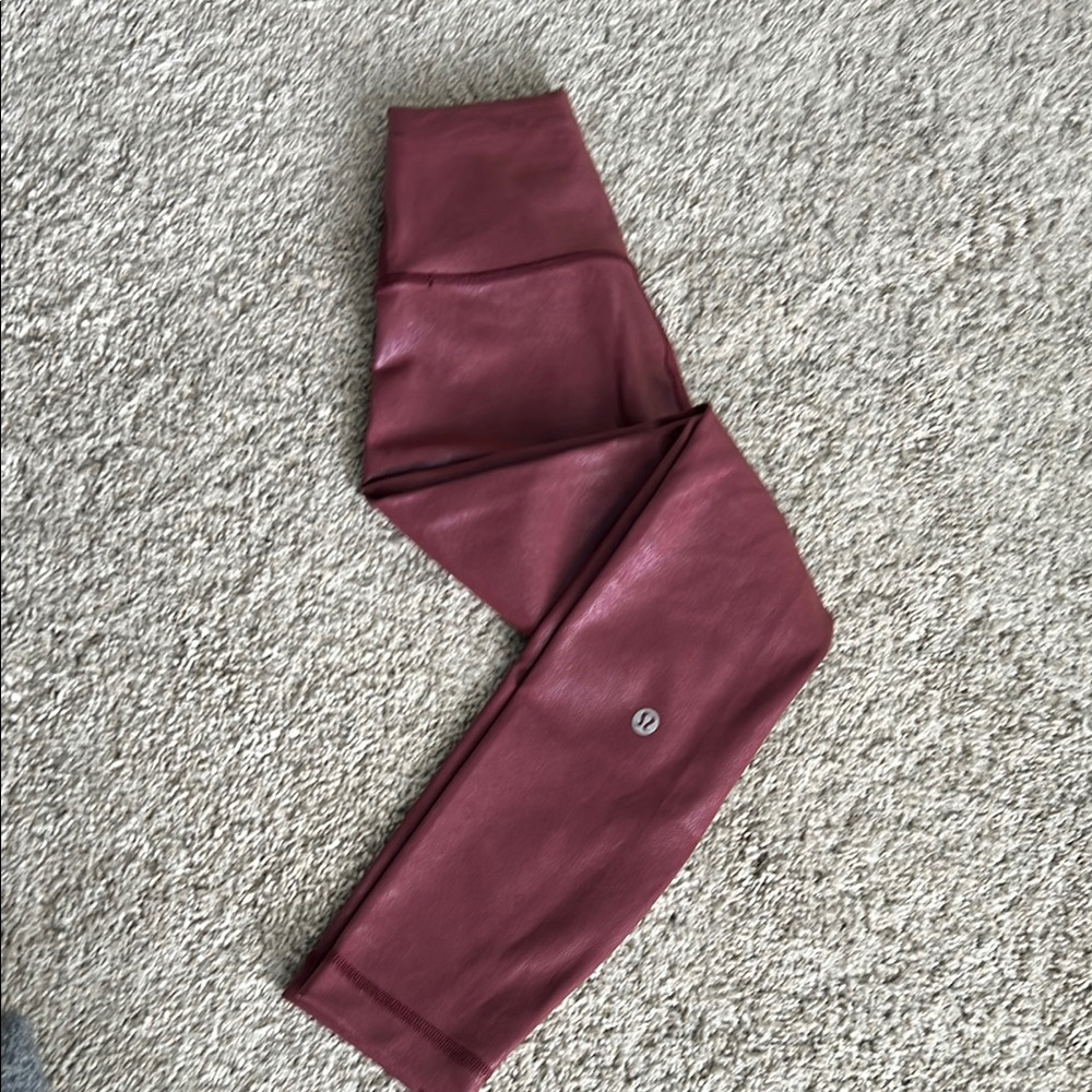 Lululemon Burgundy Leggings
